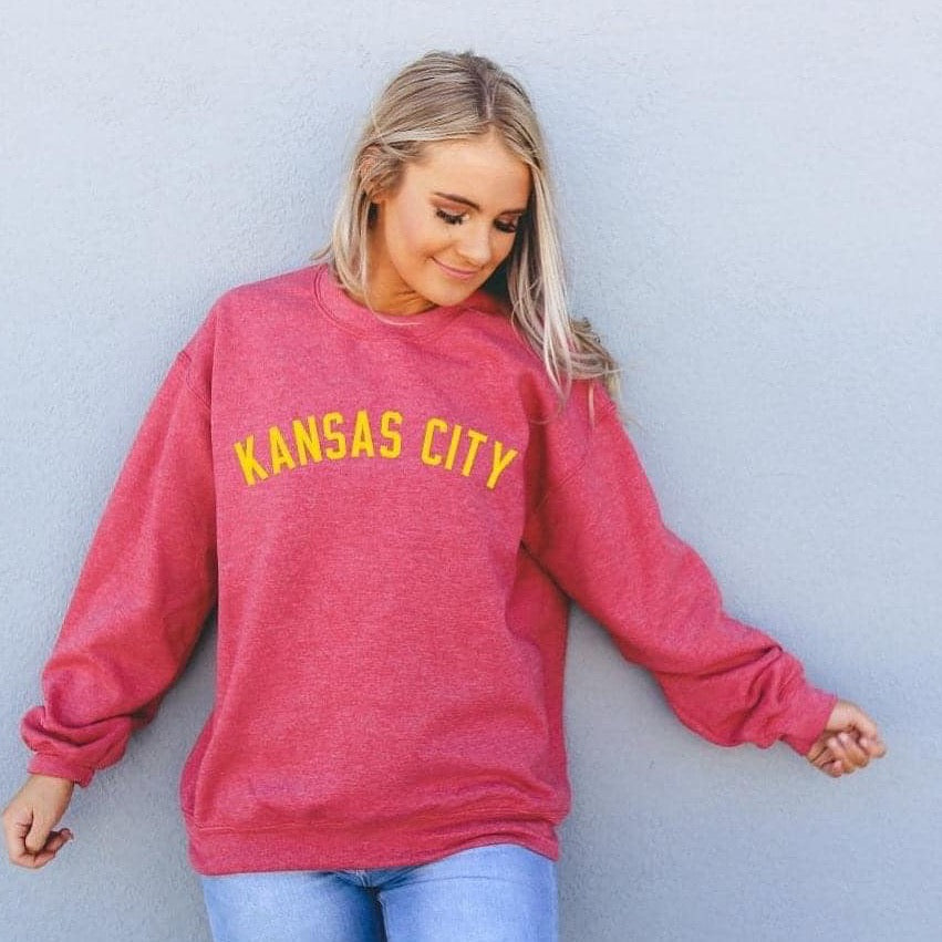 Red kansas clearance city sweatshirt