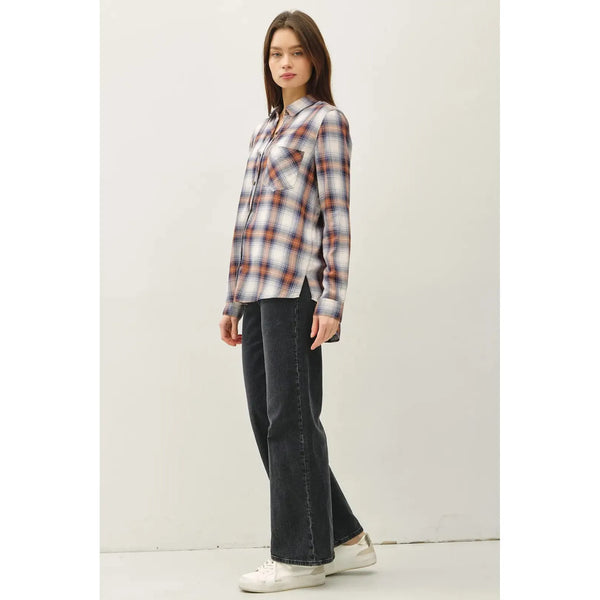 Robertson Plaid Long Sleeve Button Up