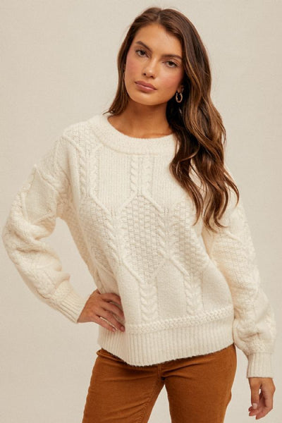 Ivory Detailed Sweater