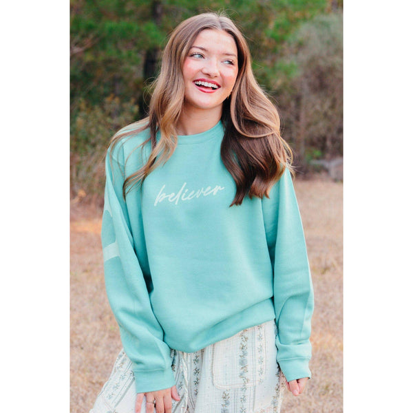 Faith Teal Sweatshirt