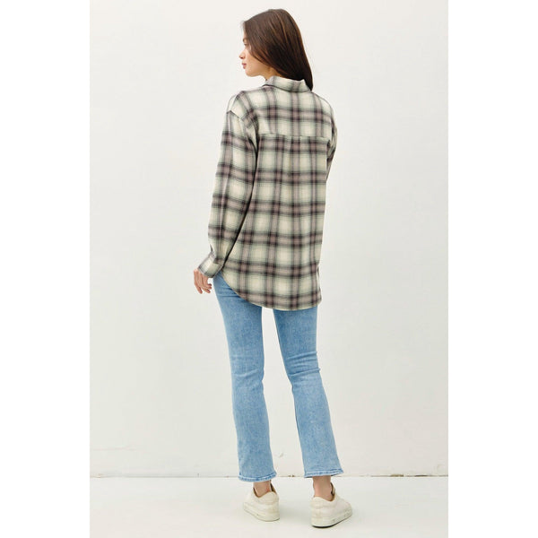 Aqua Long Sleeve Flannel
