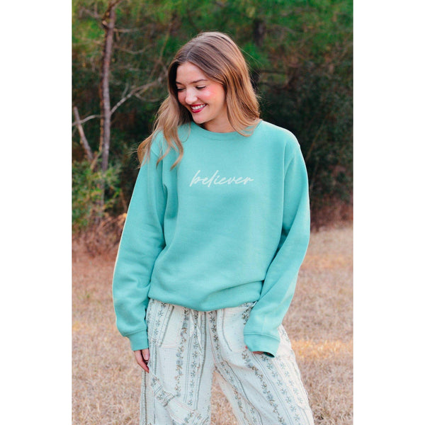 Faith Teal Sweatshirt