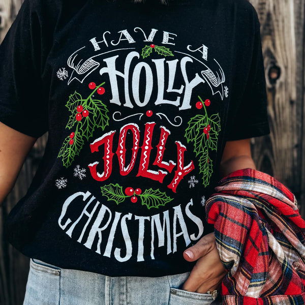 Holly Jolly Christmas Tee ***PREORDER***