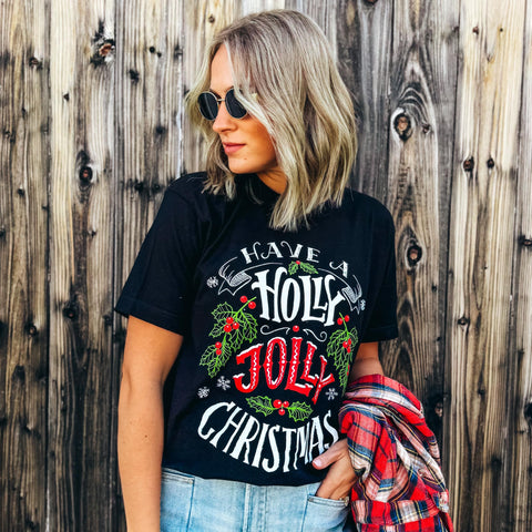 Holly Jolly Christmas Tee ***PREORDER***