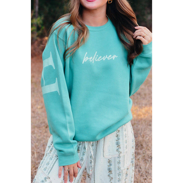 Faith Teal Sweatshirt