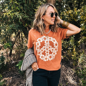 Peace Floral Tee ***PREORDER***