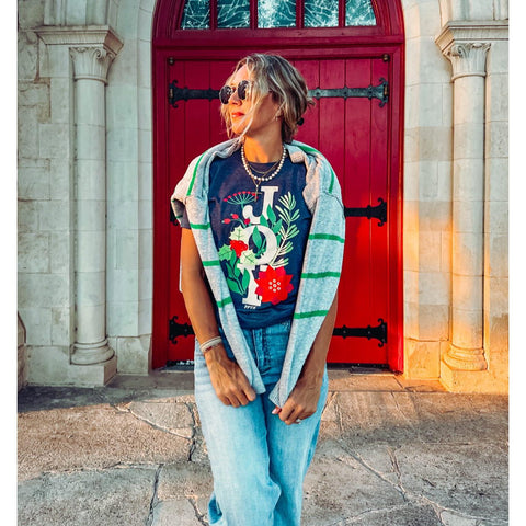 Joy Poinsetta Tee ***PREORDER***