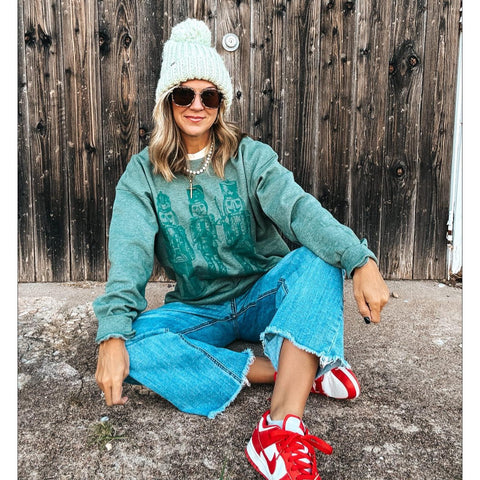 Monochrome Nutcracker Sweatshirt in Forest ***PREORDER***