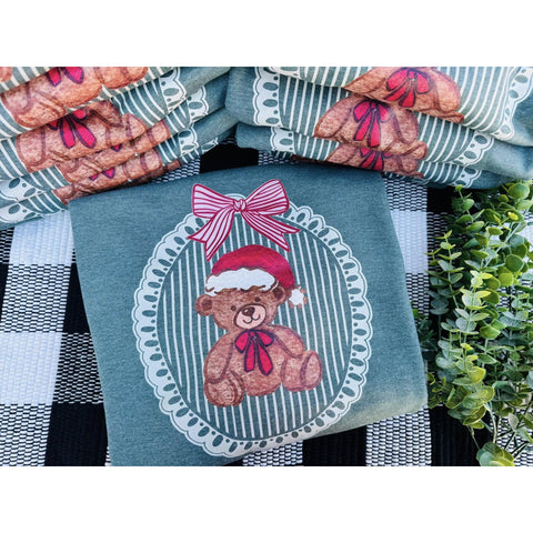 Christmas Teddy TEE or SWEATSHIRT ***PREORDER***