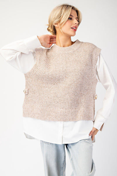 Layered Sweater Vest