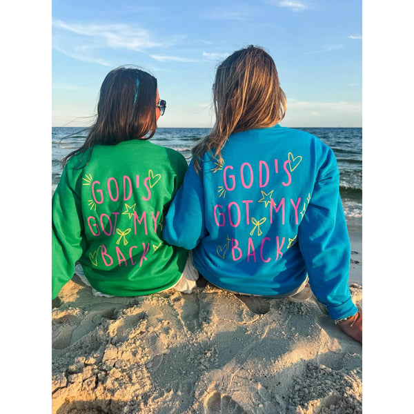 God's Got My Back in TEAL & KELLY GREEN ***PREORDER***