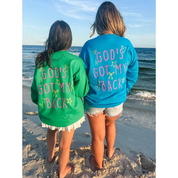 God's Got My Back in TEAL & KELLY GREEN ***PREORDER***