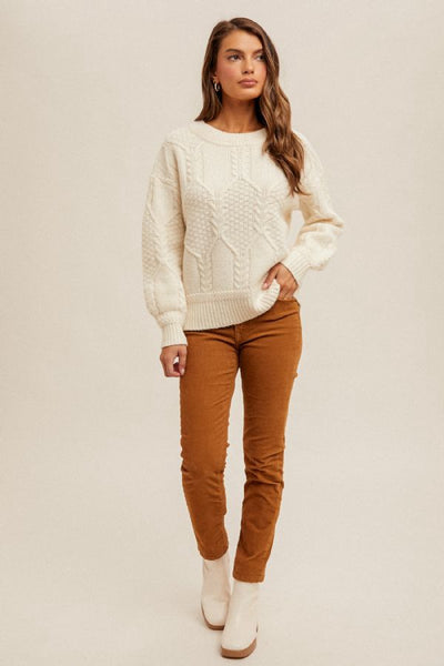 Ivory Detailed Sweater