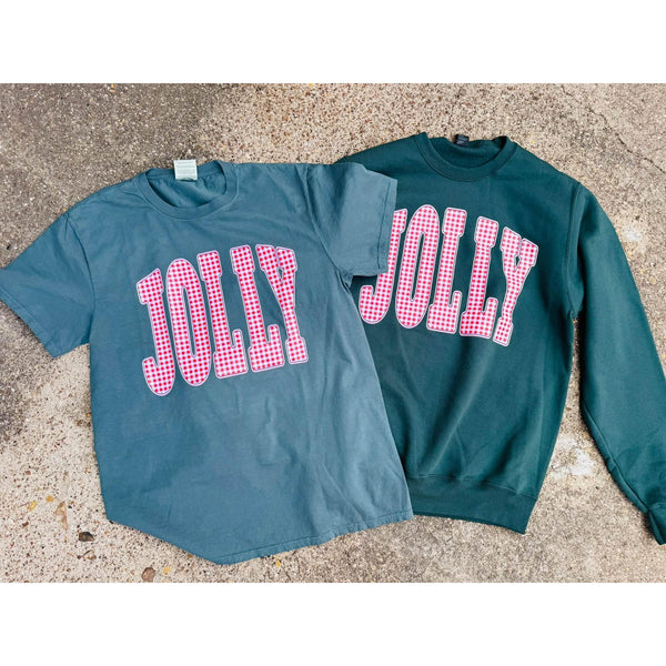 Jolly Gingham TEE or SWEATSHIRT ***PREORDER***