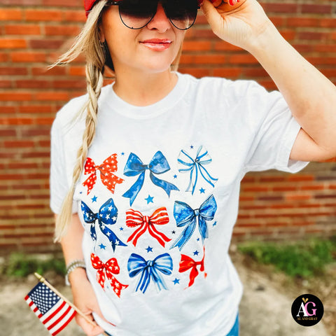Star Spangled Bows Tee ***PREORDER***