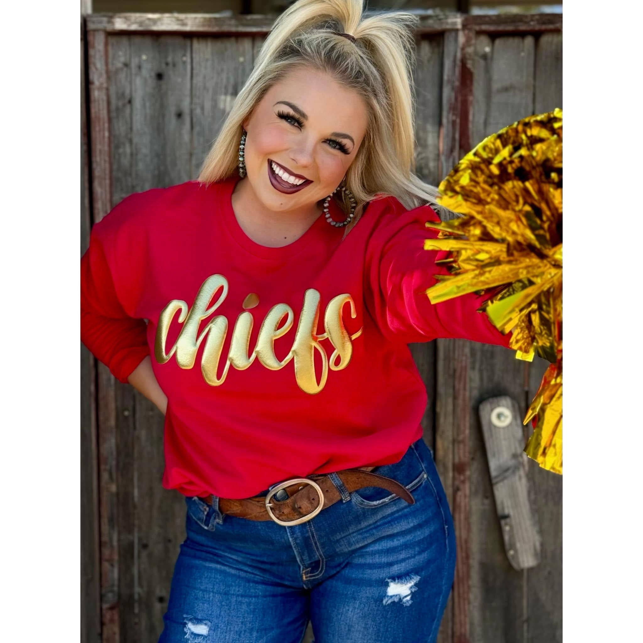 Chiefs Gold Puff Sweatshirt