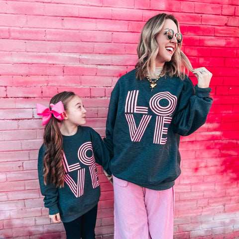 Retro Love Sweatshirt - YOUTH & ADULT ***PREORDER***