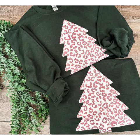 Rose Gold Leopard Tree Sweatshirt ***PREORDER***