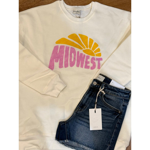 Midwest Sweatshirt in DUST or VINTAGE WHITE ***PREORDER***