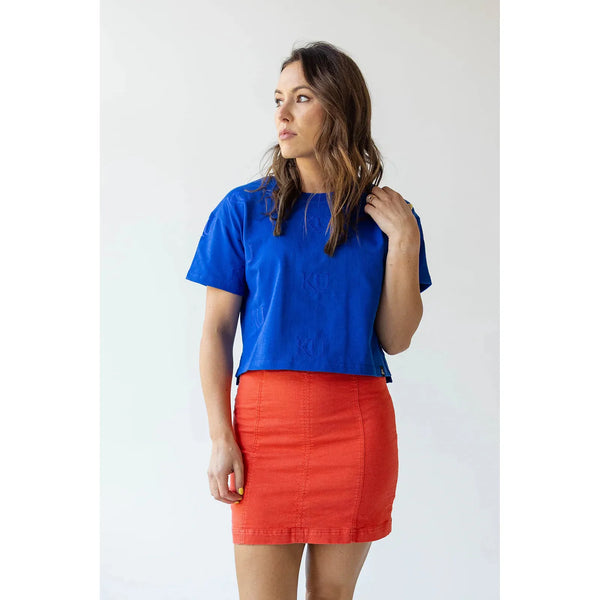 Kansas Ritter Repeat Heavy Weight Crop Tee