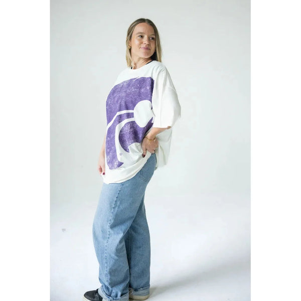 Kansas State Lawson Logo Oversized Tee