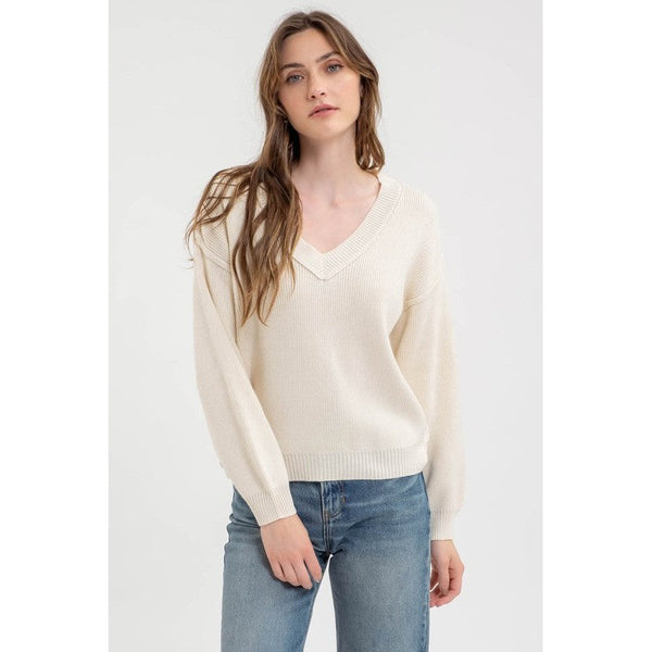 Vanilla V-Neck Sweater