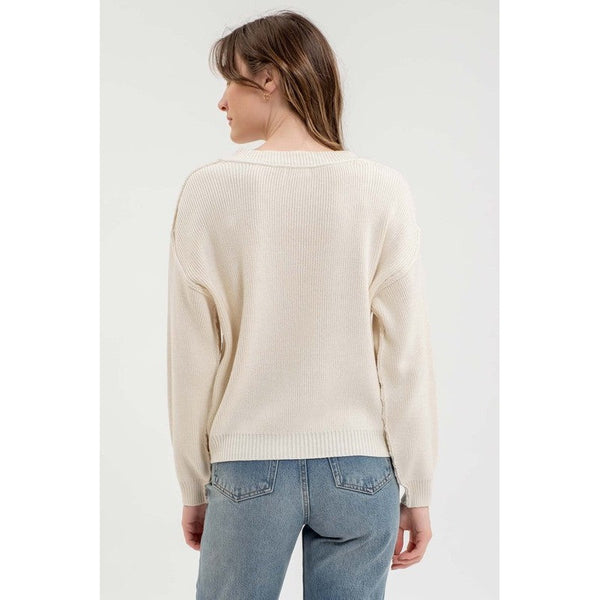 Vanilla V-Neck Sweater