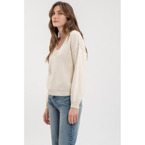 Vanilla V-Neck Sweater