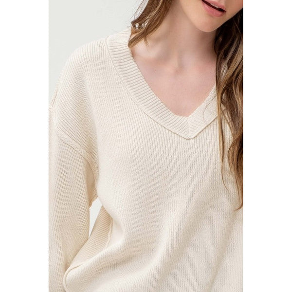 Vanilla V-Neck Sweater