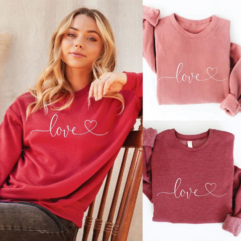 Love Swirl Sweatshirt - MULTIPLE Colors ***PREORDER***