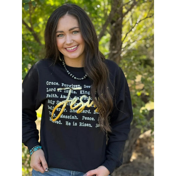 Jesus Gold Puff TEE or SWEATSHIRT ***PREORDER***