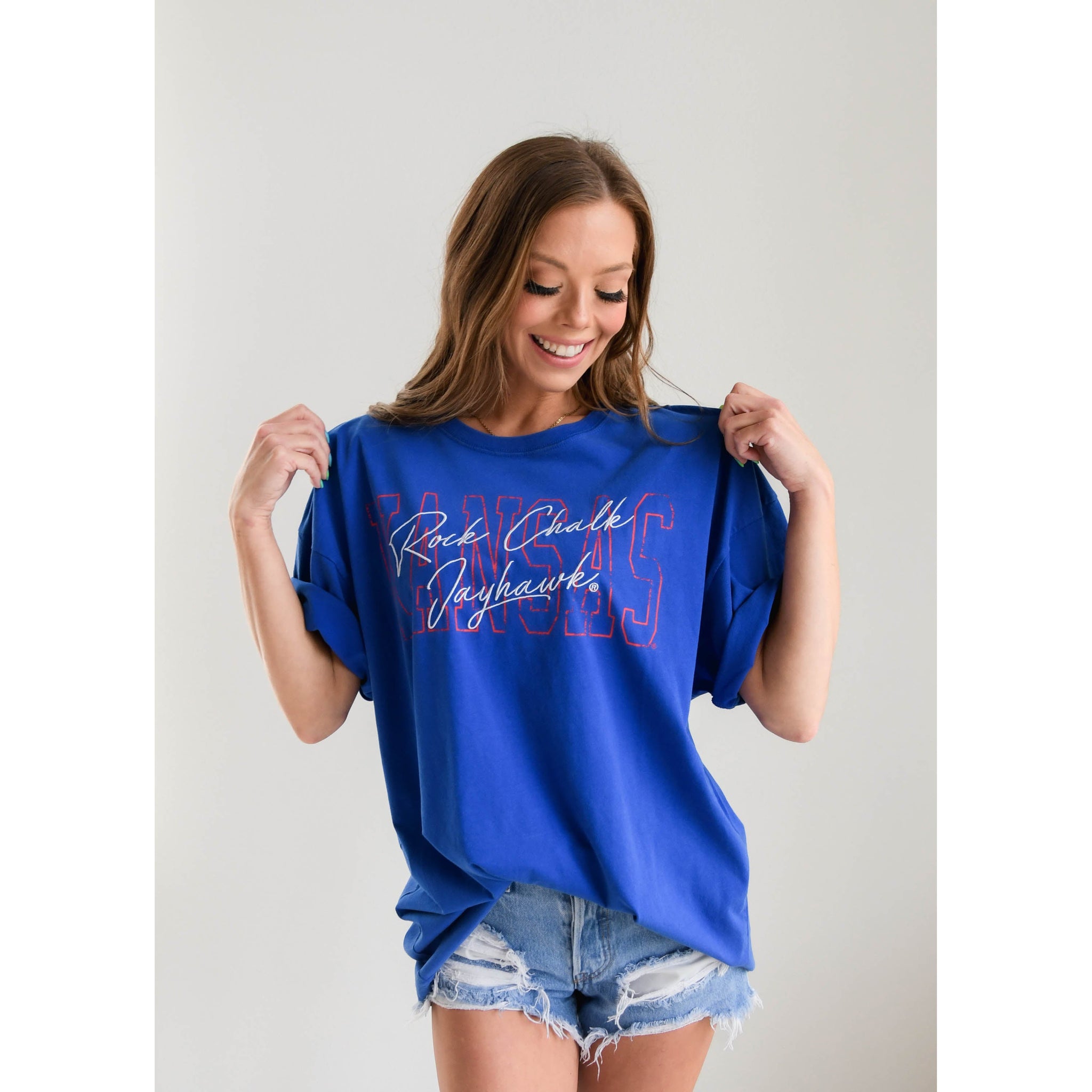 Kansas University Outline Band Tee