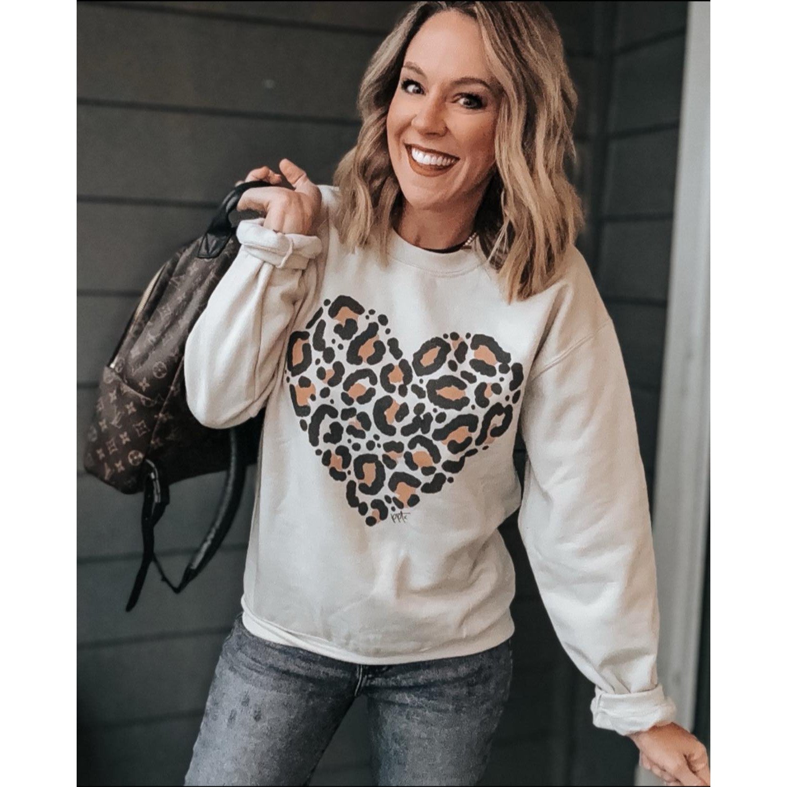 Leopard Heart Sweatshirt ***PREORDER***