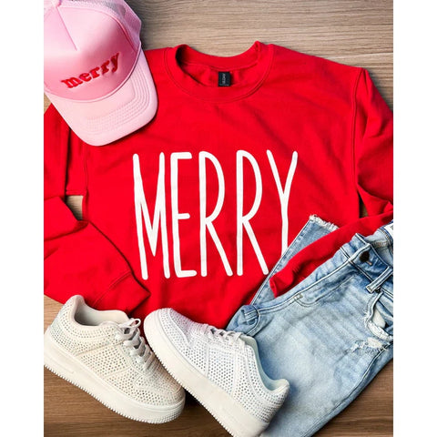 Merry Sweatshirt in Red