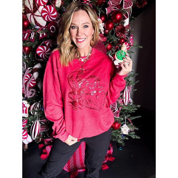 Monochrome Glitter Santa ***PREORDER***