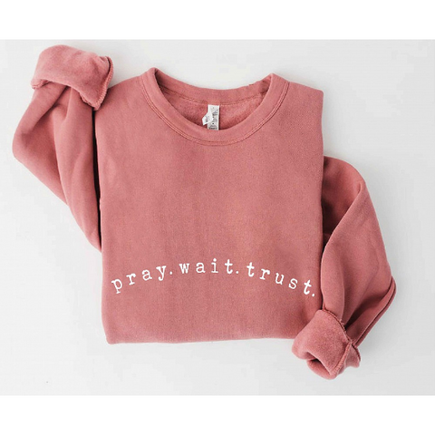 Pray. Wait. Trust. Sweatshirt
