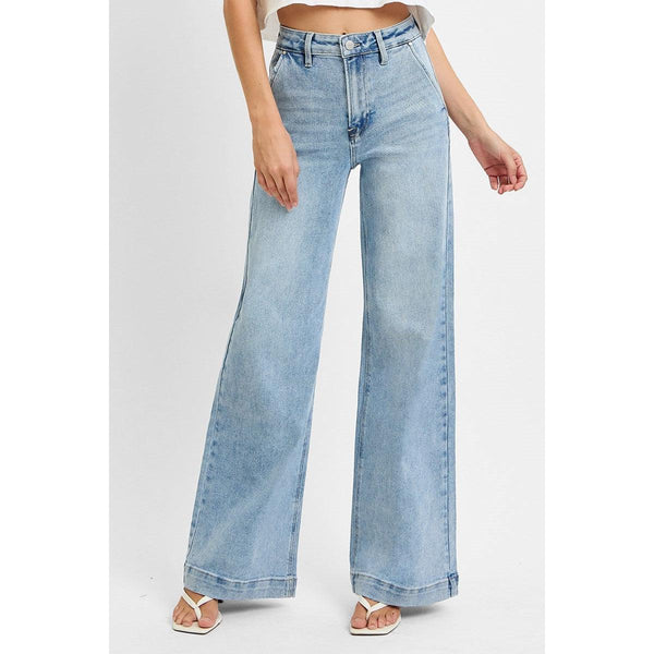 Risen Layla High Rise Wide Leg Slanted Pockets