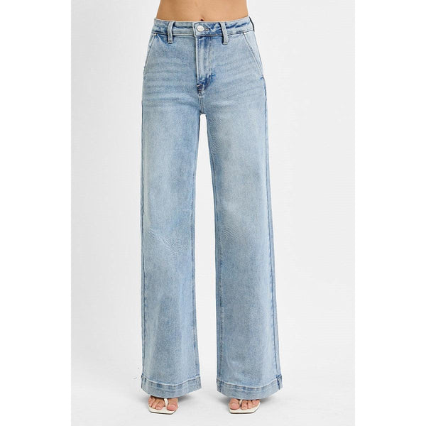 Risen Layla High Rise Wide Leg Slanted Pockets