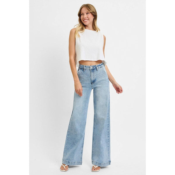 Risen Layla High Rise Wide Leg Slanted Pockets