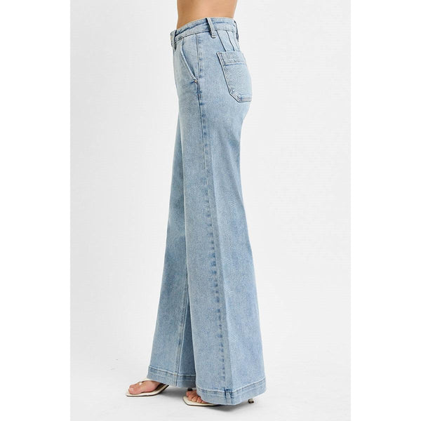 Risen Layla High Rise Wide Leg Slanted Pockets