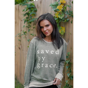 Saved By Grace French Terry Top