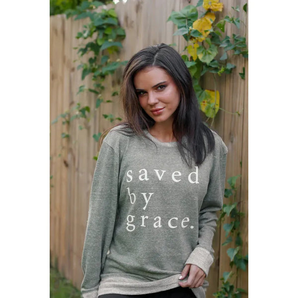 Saved By Grace French Terry Top
