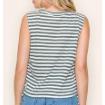 Dark Green Striped Tank