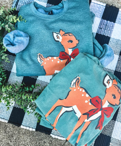 Little Christmas Fawn TEE or SWEATSHIRT ***PREORDER***