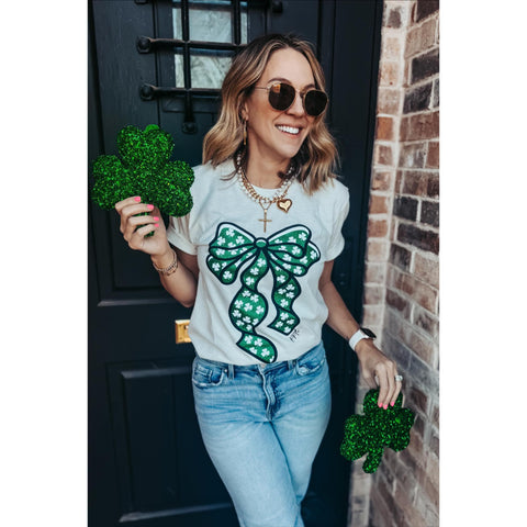 Shamrock Bow Tee ***PREORDER***