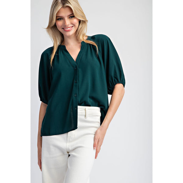 Hunter Green Blouse