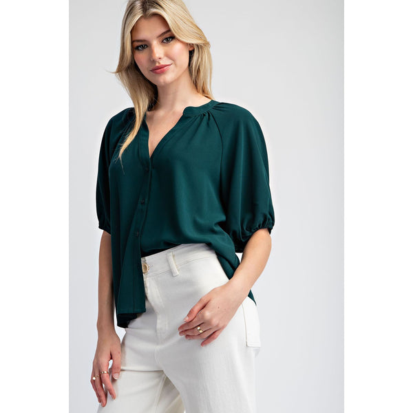 Hunter Green Blouse