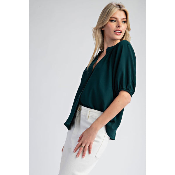 Hunter Green Blouse