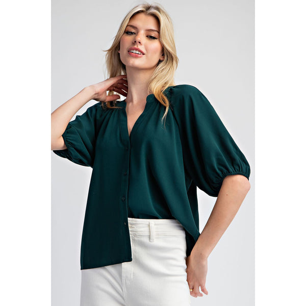 Hunter Green Blouse