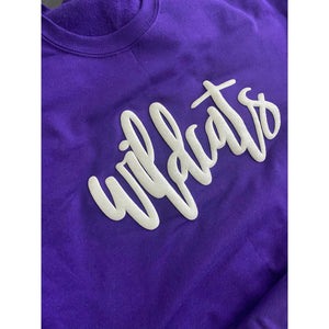 Wildcats Glitter Puff Ink SWEATSHIRT OR TEE